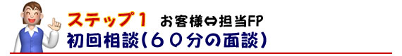 初回相談(1時間の面談)